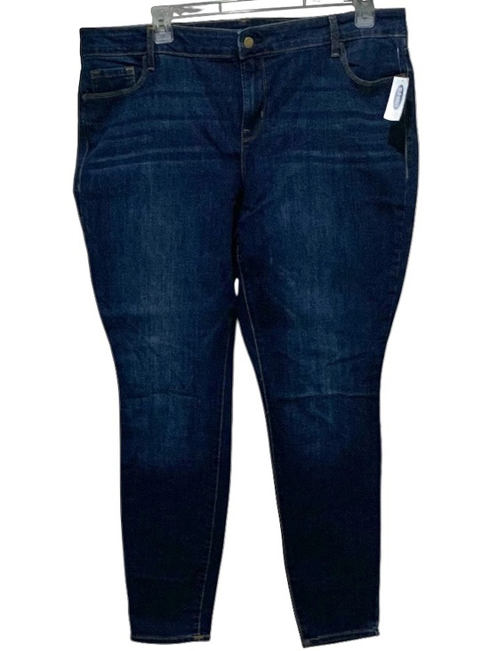 Old Navy Denim - Old Navy Rockstar Super Skinny style Denim Jeans dark indigo wash 22W NWT